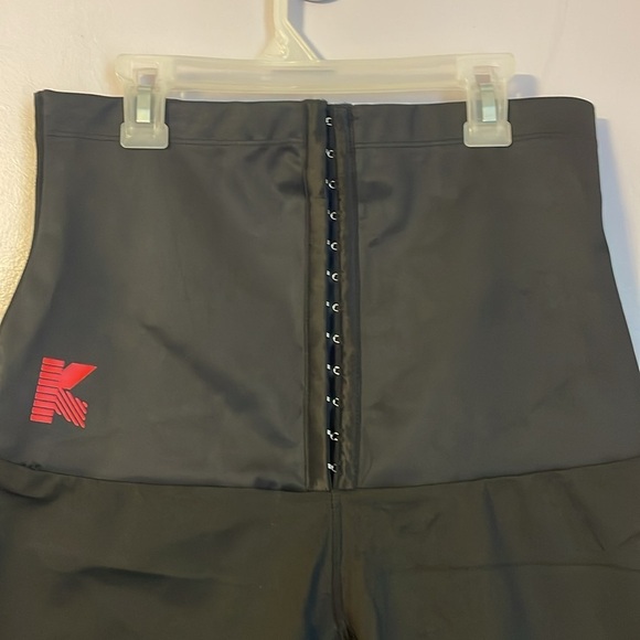 KUMAYES Sauna Sweat High Waist Slimming Shorts Compression Thermo Body Shaper L - Picture 3 of 16